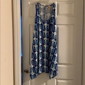 NWT Lilly Pulitzer Melle Dress Get in Line Print